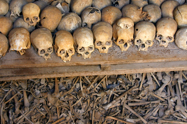 Victims of the 1994 Rwandan genocide.